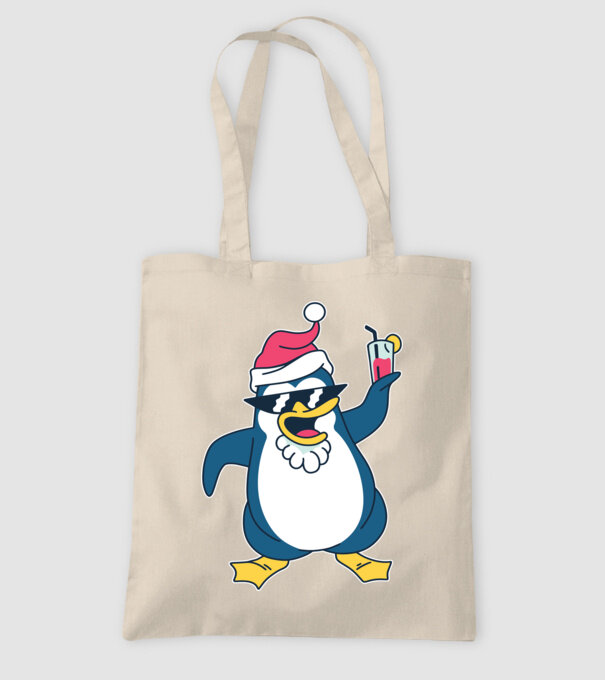 Pinguin de Crăciun model nisipiu pe tricou