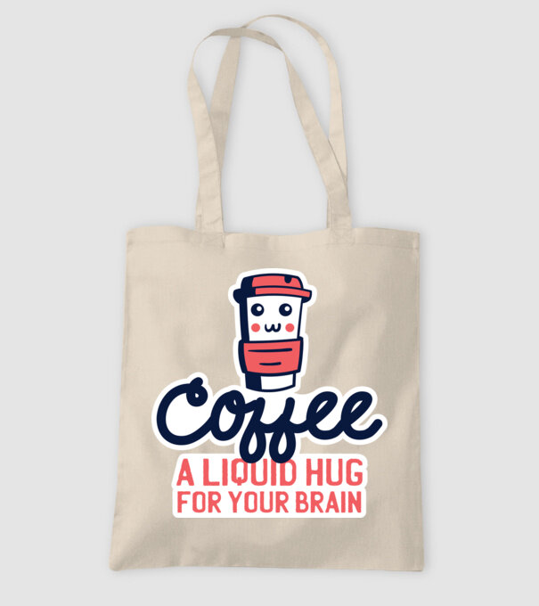 Cafea - o îmbrățișare lichidă pentru creier model nisipiu pe tricou