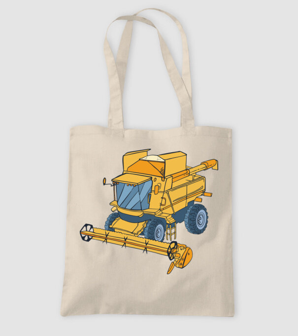 Combină agricolă model nisipiu pe tricou