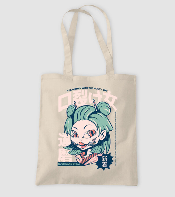 Kuchisake Onna Yokai Anime model nisipiu pe tricou
