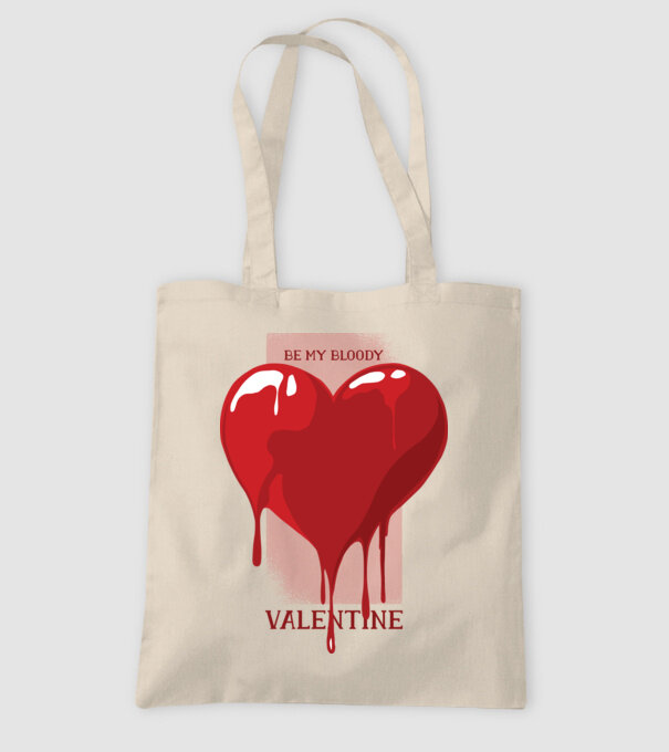 Fii dragostea mea - Be my bloody Valentine model nisipiu pe tricou