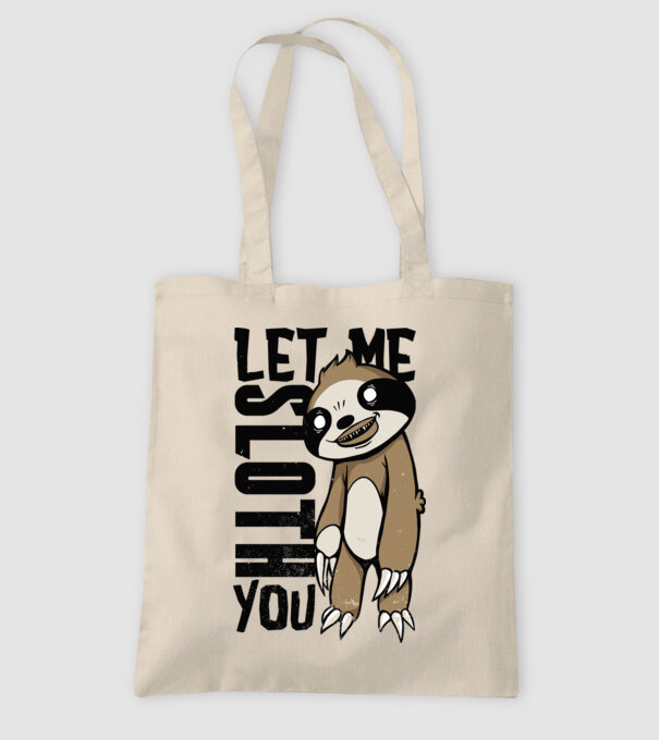 Let me Sloth You Leneș model nisipiu pe tricou