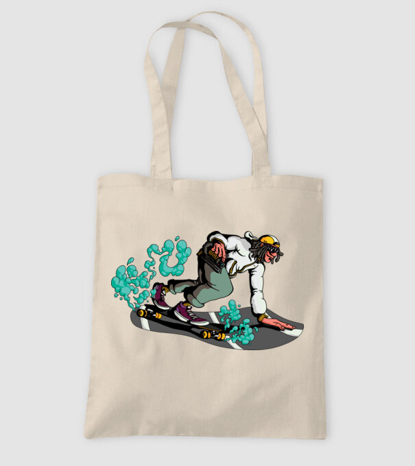 Longboard model nisipiu pe tricou