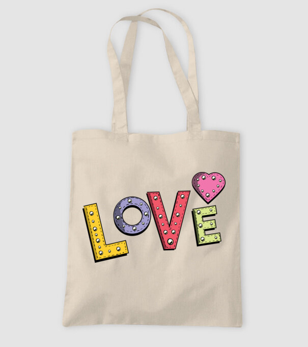 'Inscripție Love pentru Valentine''s Day' model nisipiu pe tricou