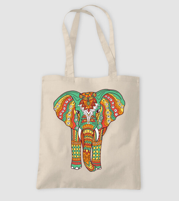 Mandala Elefant model nisipiu pe tricou