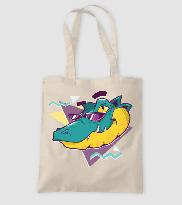Aligator cool model nisipiu pe tricou