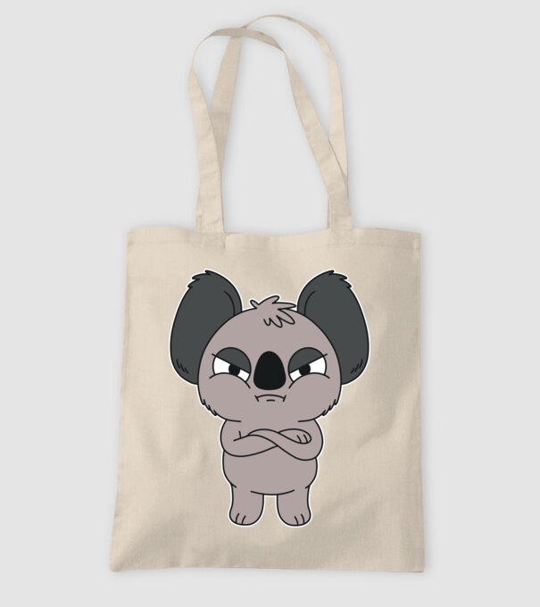 Koala Supărat model nisipiu pe tricou