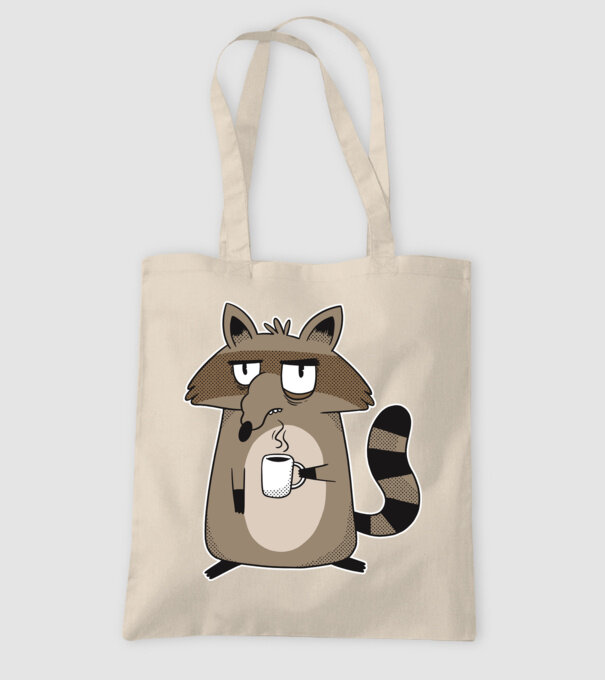 Raton cu cafea model nisipiu pe tricou