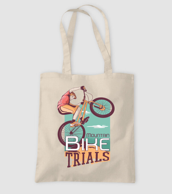 Truc Mountainbike model nisipiu pe tricou