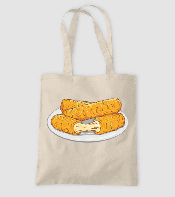 Fâșii de mozarella model nisipiu pe tricou