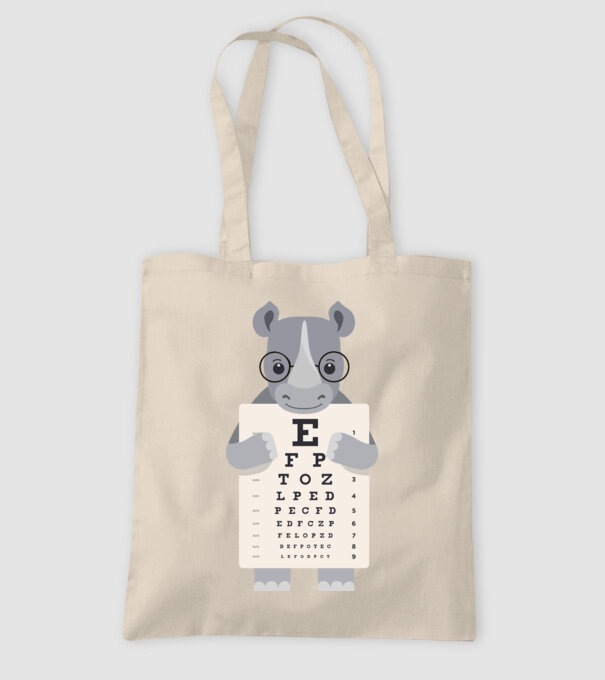 Examen oftalmologie rinocer model nisipiu pe tricou