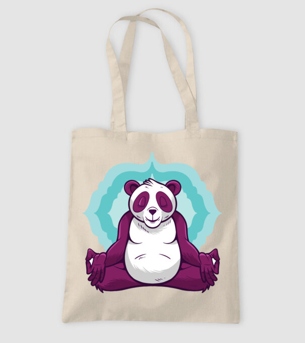 Panda Meditație model nisipiu pe tricou