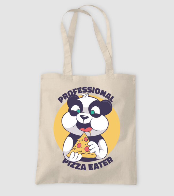 Panda Pizza model nisipiu pe tricou