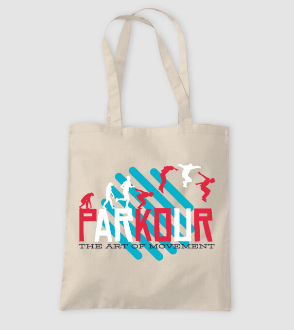 Parkour - Arta mișcării model nisipiu pe tricou