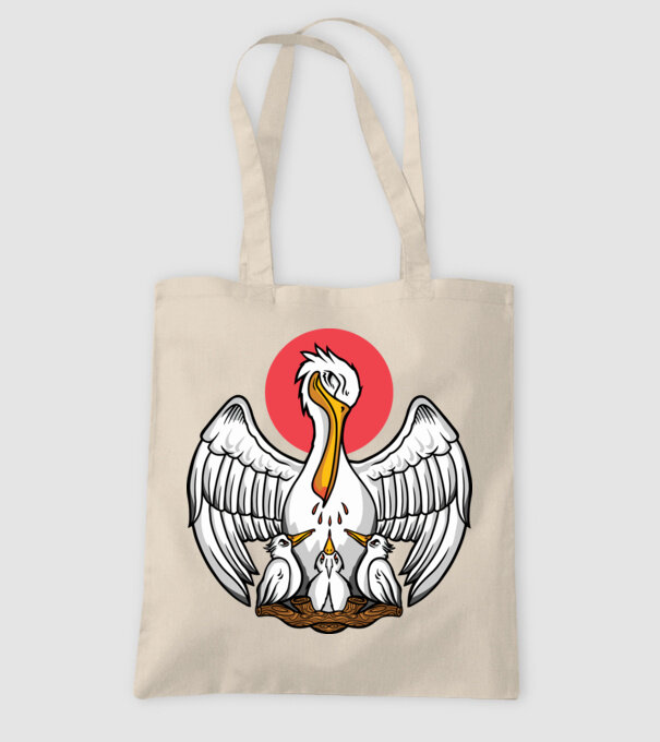 Familie Pelican model nisipiu pe tricou