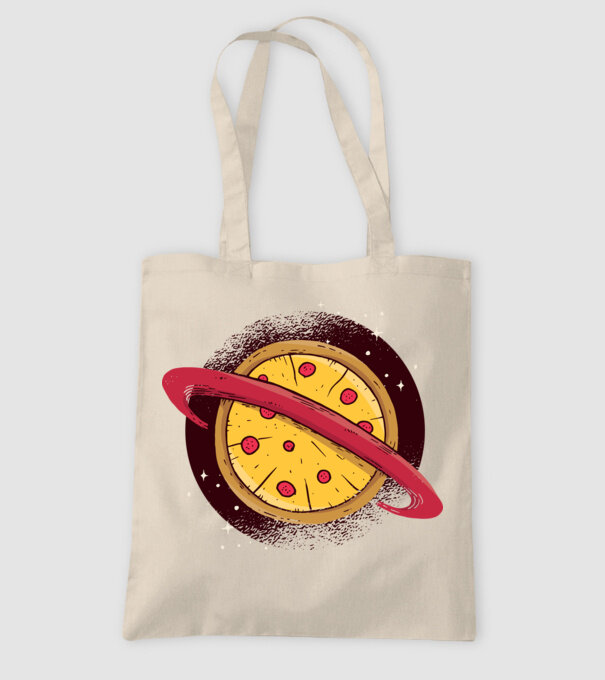 Pizza Planetă model nisipiu pe tricou