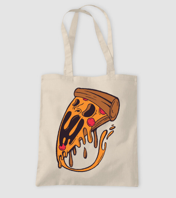 Pizza Horror model nisipiu pe tricou