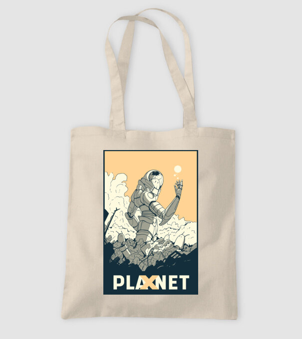 Planet X model nisipiu pe tricou