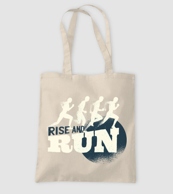 Rise and Run - Tricou pentru alergători model nisipiu pe tricou