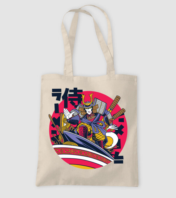Samurai Ramen Surf model nisipiu pe tricou