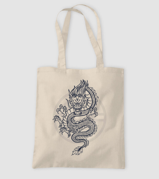 Dragon Tribal model nisipiu pe tricou