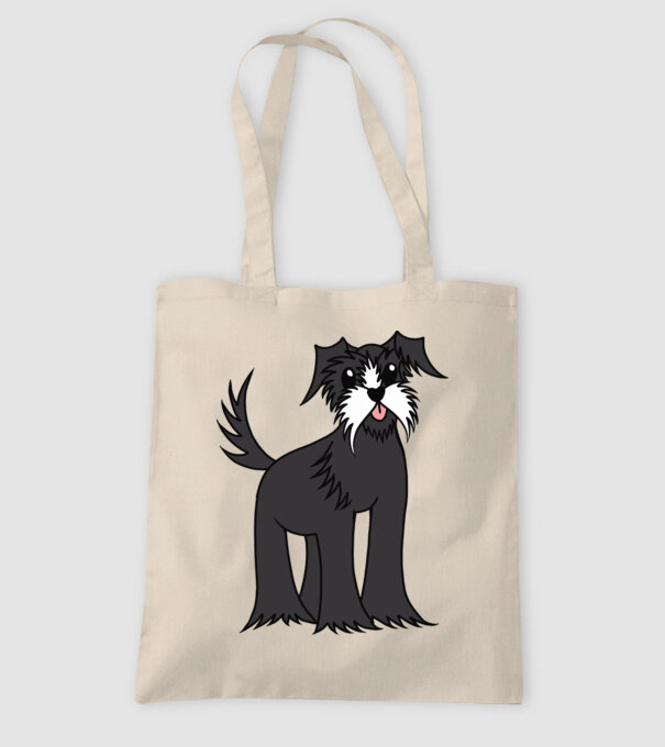 Desen Schnauzer model nisipiu pe tricou