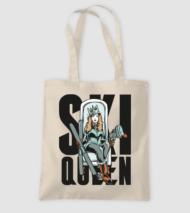 Ski Queen - Regină schioară model nisipiu pe tricou