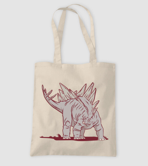 Stegosaurus dinozaur model nisipiu pe tricou