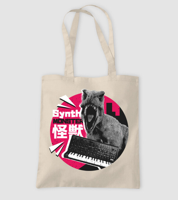 Dinozaur sintetizator model nisipiu pe tricou