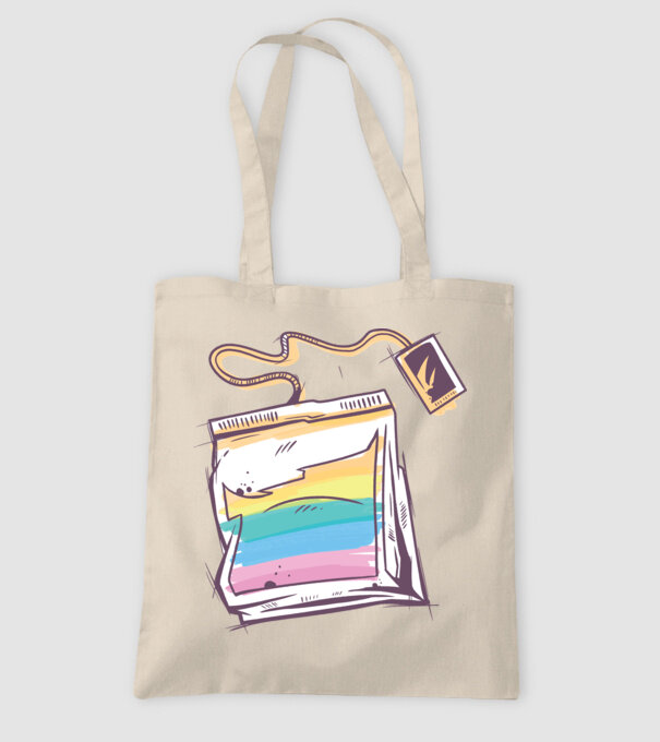 Filtru de ceai model nisipiu pe tricou