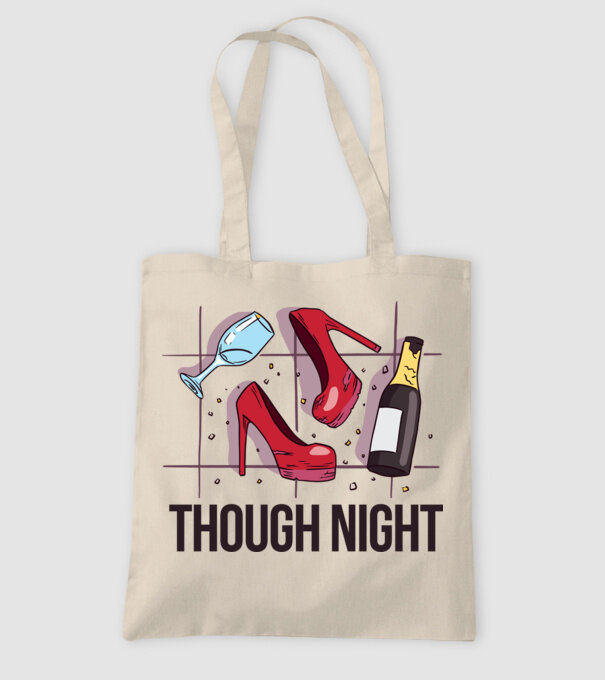 Though Night - seară grea model nisipiu pe tricou