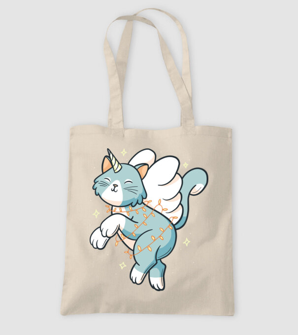Pisică Unicorn model nisipiu pe tricou