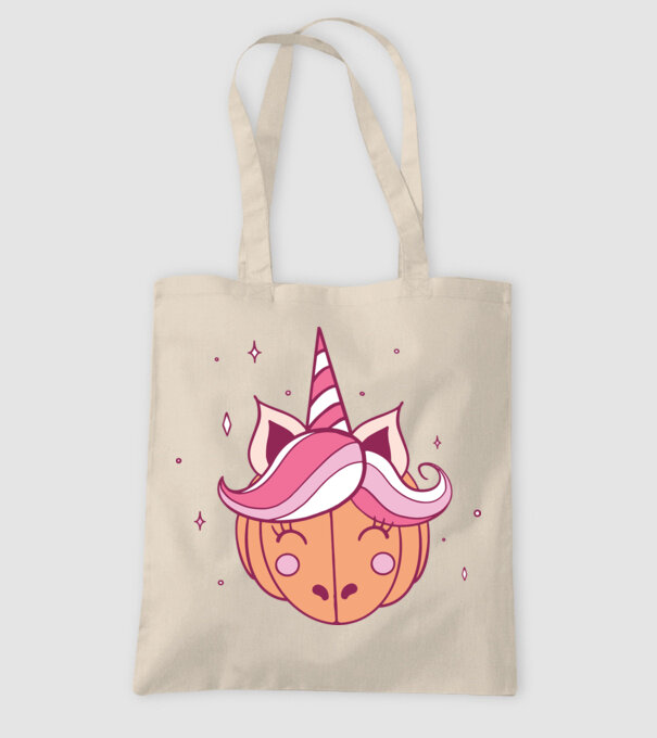 Unicorn Dovleac model nisipiu pe tricou