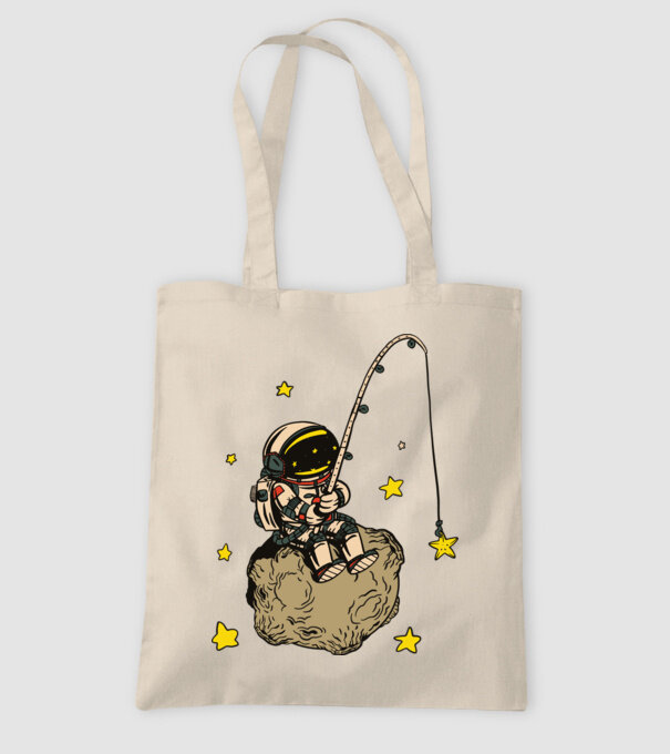 Pescar Astronaut model nisipiu pe tricou