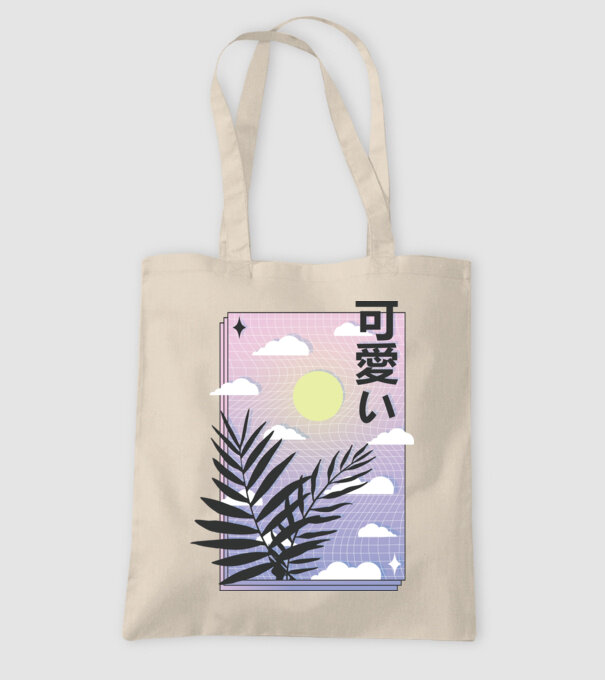 Vaporwave Val model nisipiu pe tricou