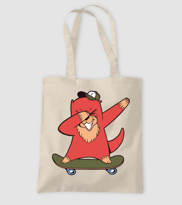 Vidră DAB model nisipiu pe tricou