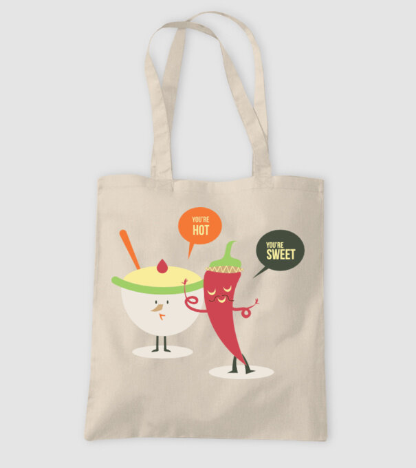 You are hot - You are sweet model nisipiu pe tricou