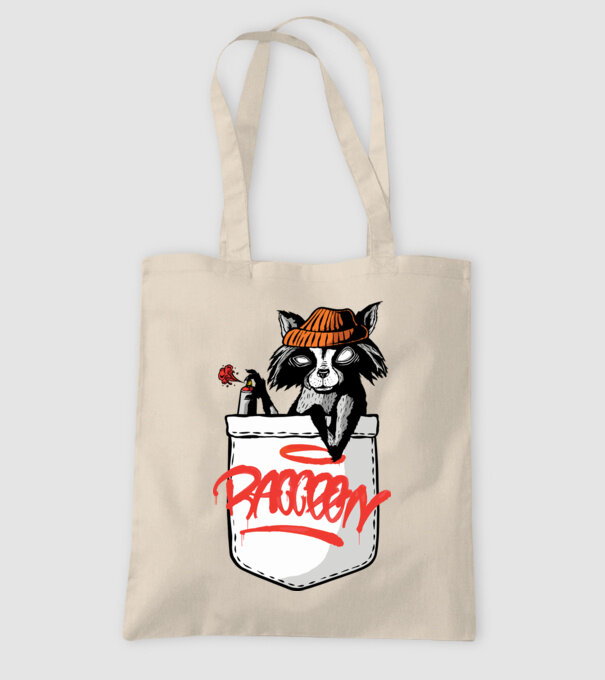 Raton de buzunar model nisipiu pe tricou