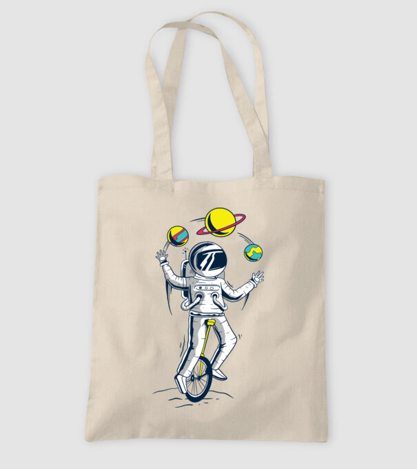 Jongler Astronaut model nisipiu pe tricou