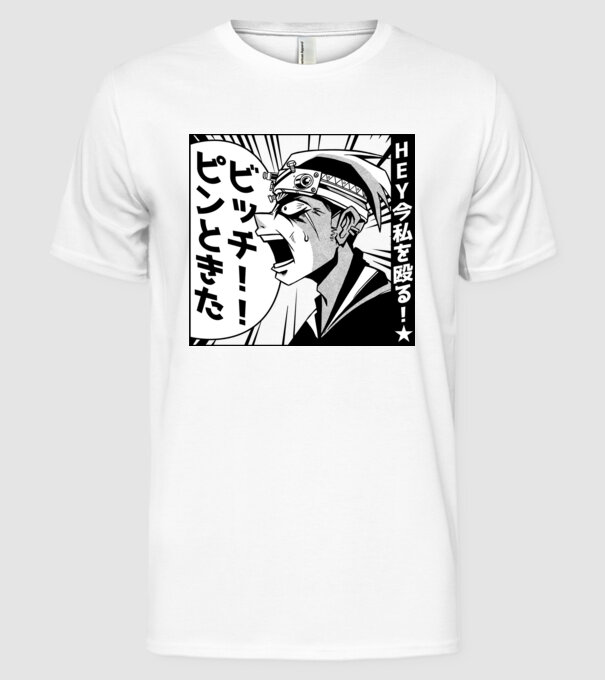Cap Anime Manga model alb pe tricou