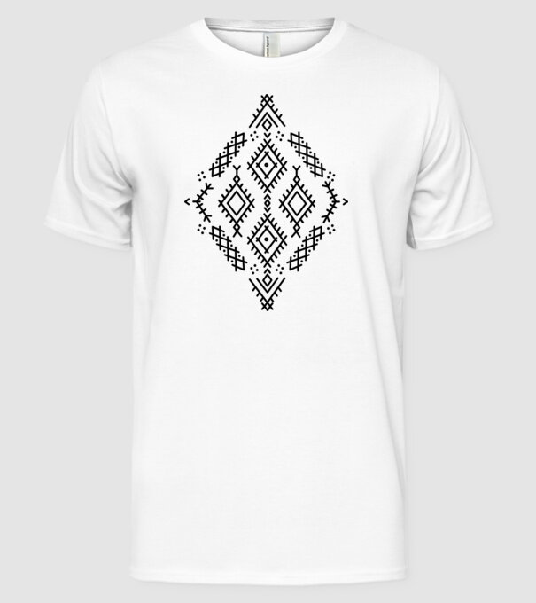 Berbere Symbol model alb pe tricou