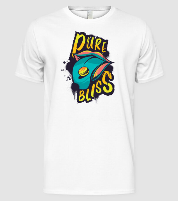 Tabletă drog model alb pe tricou