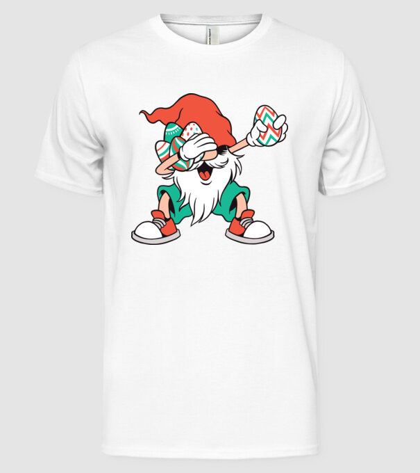 Elf de Paște DAB model alb pe tricou