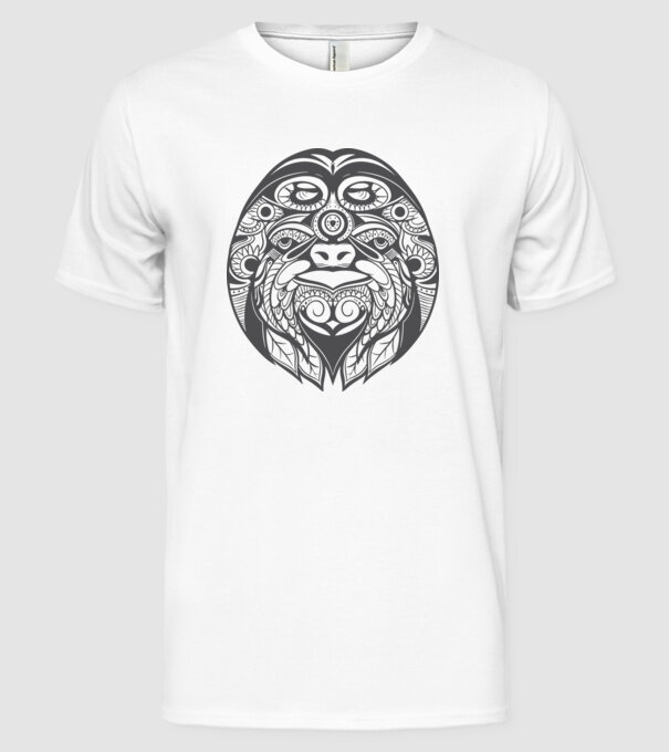 Motiv Leneș model alb pe tricou