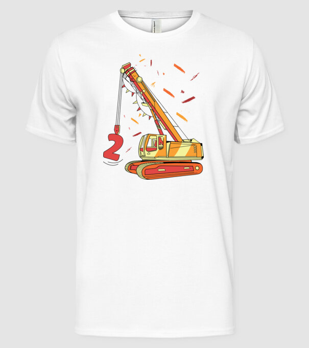 Prindere 2nd Birthday model alb pe tricou