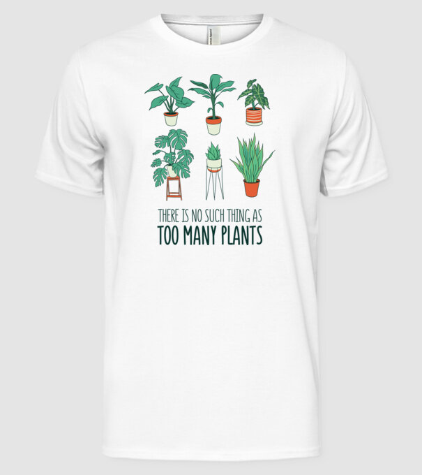 Este imposibil să existe prea multe plante model alb pe tricou