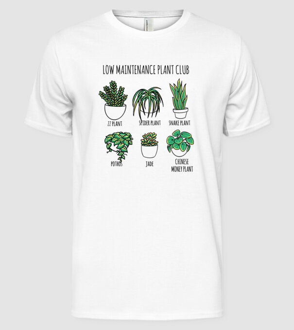 Îngrijirea plantelor model alb pe tricou