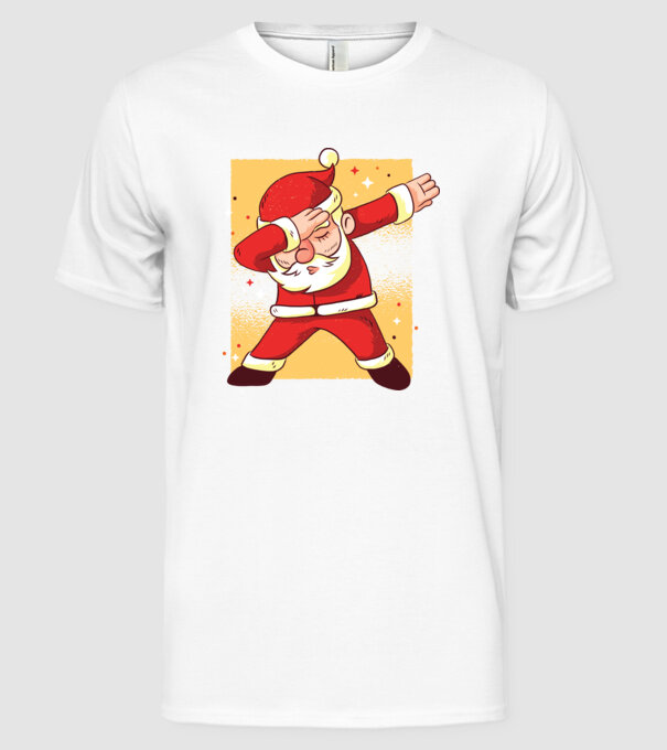 Santa DAB Moș Crăciun model alb pe tricou