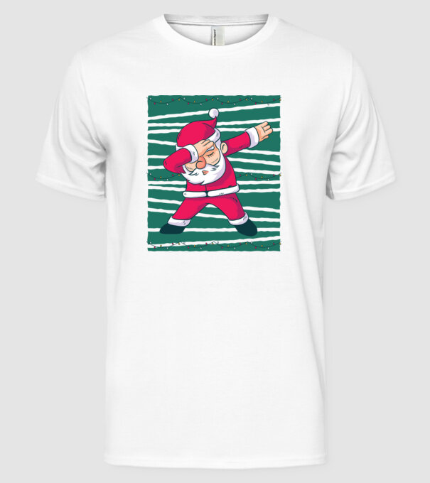 Moș Crăciun DAB Crăciun model alb pe tricou