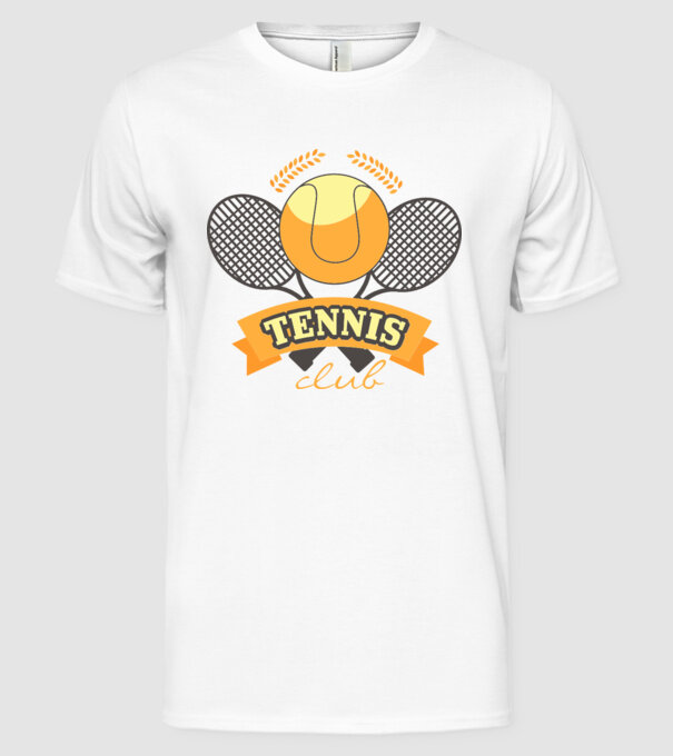 Tennis Club model alb pe tricou